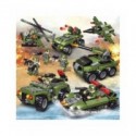 2020 710 Uds tanque de bloques de construcción vehículo avión niño juguetes figuras bloques educativos militar Compatible Leg...