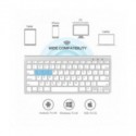 AVATTO teclado de tableta inalámbrico Bluetooth Ultra delgado con soporte, 78 teclas para tableta, ipad, iphone, escritorio, ...
