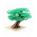 Conjunto de ladrillos de bloques de construcción MOC de Marumine, árbol en miniatura, 205/343 Uds., accesorios de plantas, pa...