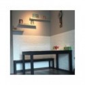 Adhesivos para pared DIY de espuma de PE y ladrillo 3D, pegatinas para paneles para habitación, decoración de piedra en relie...