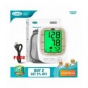 Cofoe-Monitor automático de presión arterial, medidor de pulso para la parte superior del brazo, tonómetro de frecuencia cardíac