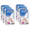 Pack 204 un. Pañales Premium Talla G (12-15kg) EmuBaby Niños