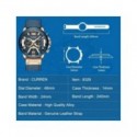 Curren relojes deportivos informales para hombre reloj de pulsera de cuero militar de lujo de marca azul reloj de pulsera de cro