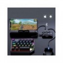 Adaptador de teclado y ratón para juegos móviles, convertidor de controlador de PUBG/Call of Duty con cable/inalámbrico para And