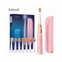 Fairywill-cepillo de dientes eléctrico sónico para adulto, FW-507 recargable por USB, resistente al agua, 8 cabezales de repuest