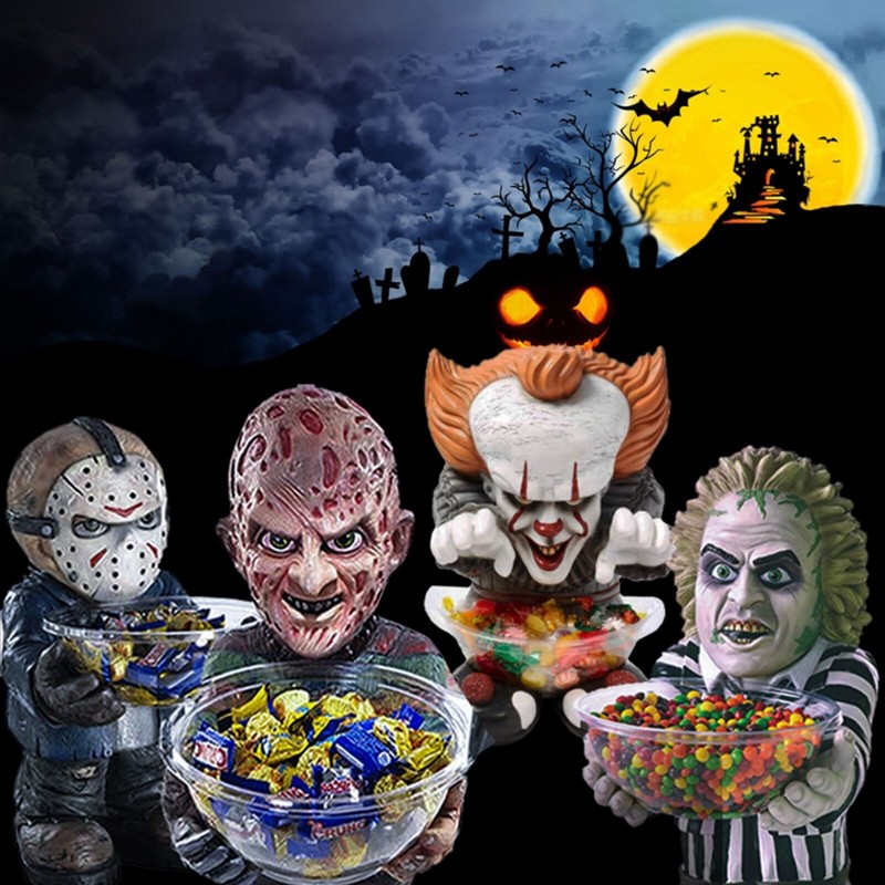 Decoraciones de Halloween para el hogar, decoración de Horror para el hogar, payaso, truco o Trea, Horror, divertido, enano I...