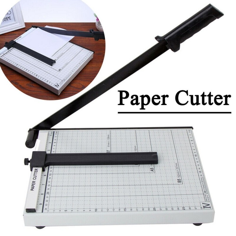 Cortador de papel A4 profesional, recortador de tarjetas, cortador de fotos de guillotina, artesanía para uso doméstico/de of...