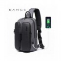 Bolso de hombro para hombre, bolsa de pecho para el pecho, con tecnología de ocio al aire libre, USB, a la moda Internacional
