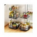 Creativi-estantes giratorios para condimentos de cocina, almacenamiento de botellas de condimentos, clasificación multifuncio...