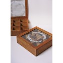 Caja para Té de madera de 9 compartimientos color Hogar