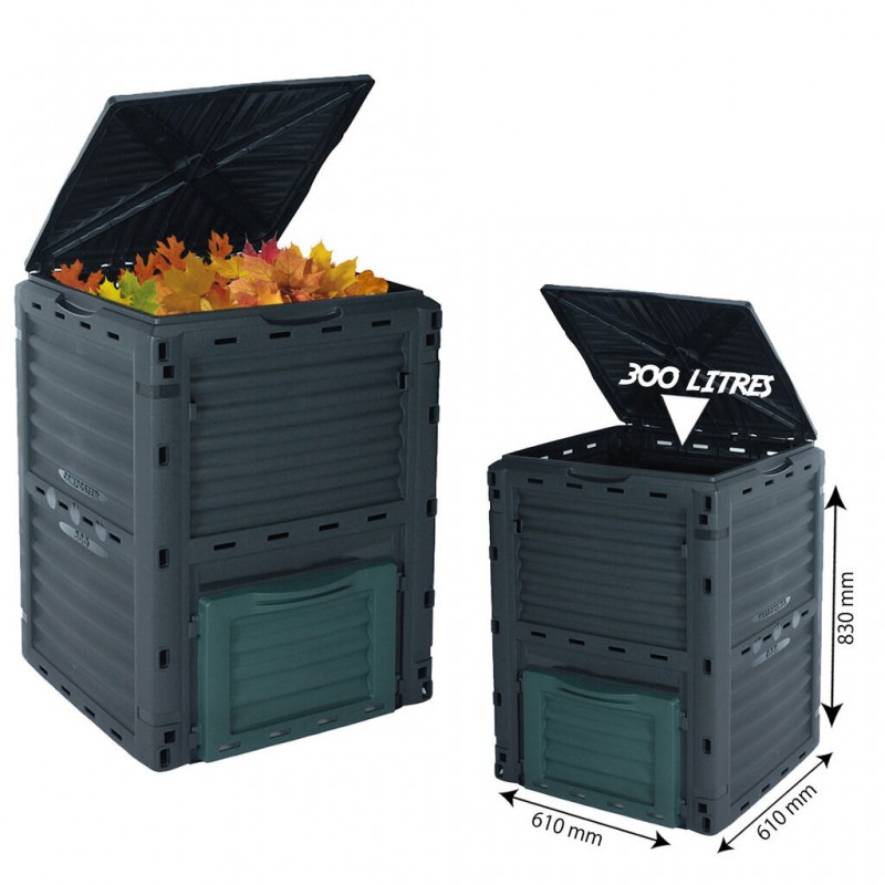 Compostador Capacidad de 300L Compostera Orgánica para Producción