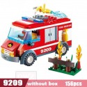 Nueva estación de fuego de ciudad Legoes conjuntos de bloques de construcción bomberos camión de bloques de combate juguetes ...